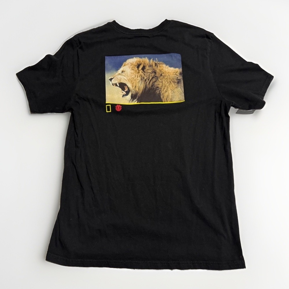 Element Skateboards x National Geographic Lion Tee‎ Mens Large Black
